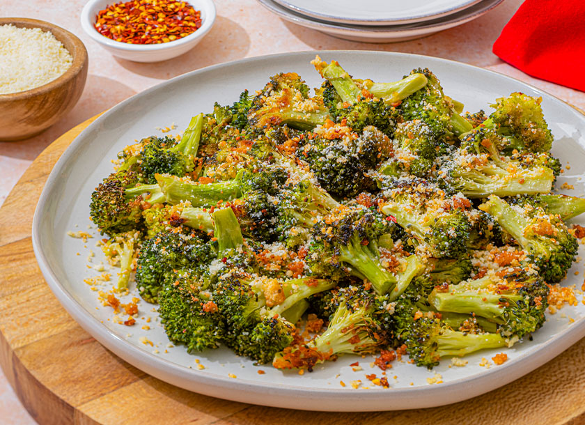 Air-Fried Parmesan Broccoli