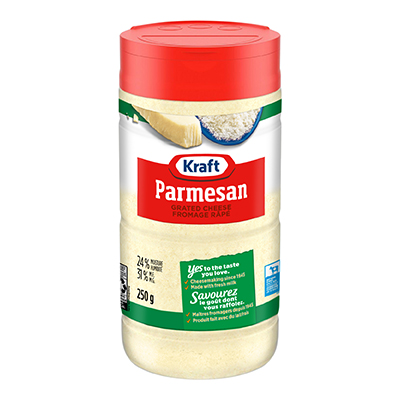 Kraft 100 % Fromage Parmesan râpé finement 250 g