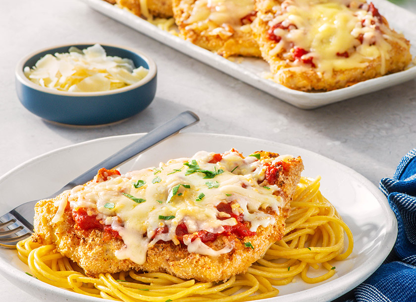 Baked Chicken Parmesan with Marinara Sauce