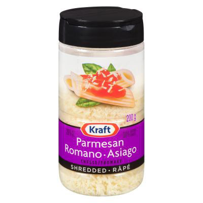 Kraft 100 % Fromage Parmesan Romano Asiago Râpé 141 g